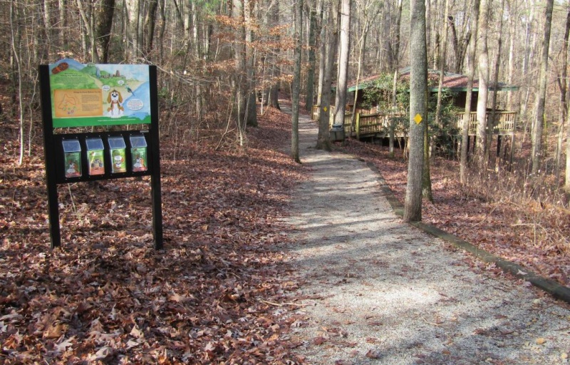 TRACK Trail kiosk at Tuttle State Educational Forest