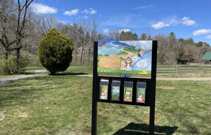 Kiosk at Harrington Waddell Elementary School