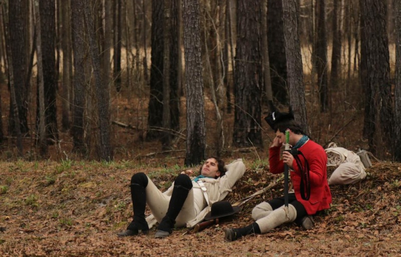 Moores Creek soldiers taking a break