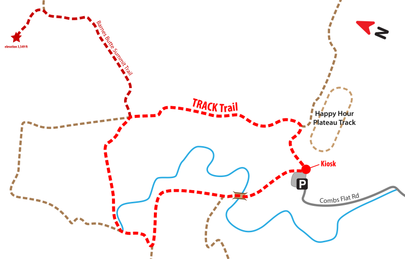 Barnes Butte TRACK Trail Map