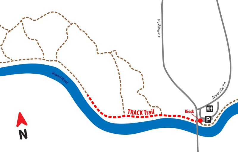 Broad River Greenway TRACK Trail Map
