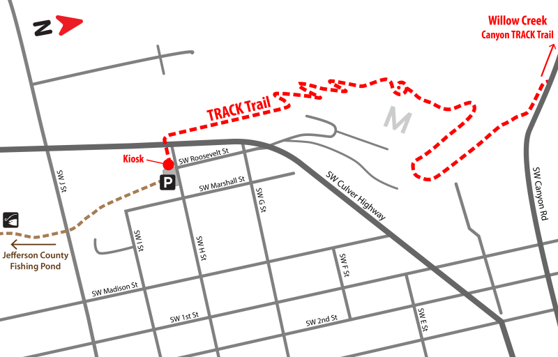 M-Hill TRACK Trail Map
