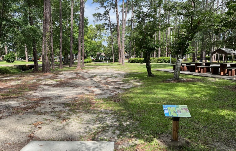 Hole 7 teepad and fairway