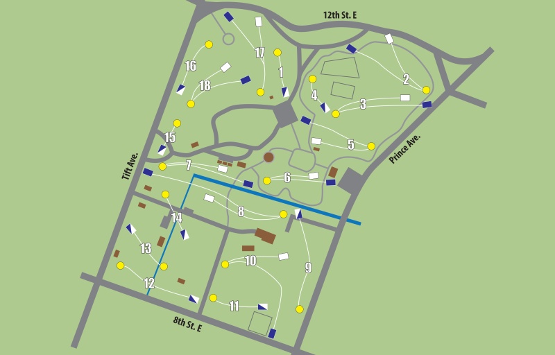Fulwood DGC - Course Map