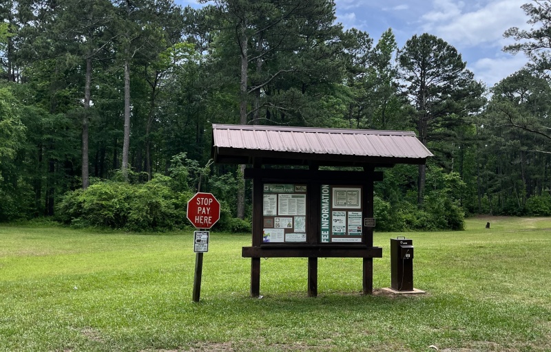 Kiosk at Francis Marion and Sumter National Forest
