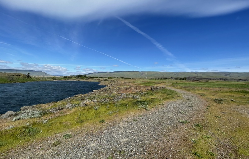 View of gravel trail along TRACK Trail
