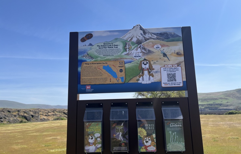 Spearfish TRACK Trail sign