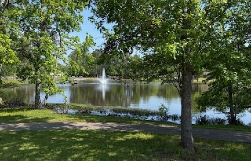 Fountain at Slade Lake