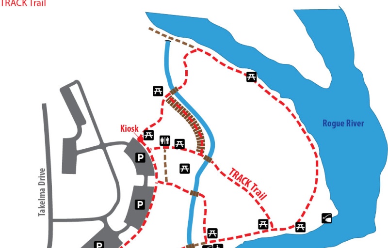 Map of McGregor Park TRACK Trail