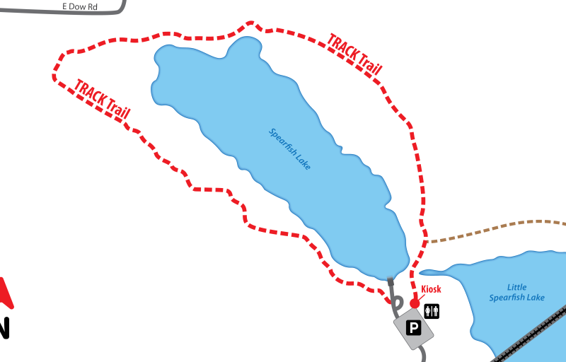 The TRACK Trail Map at Spearfish Park