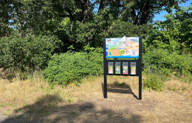 TRACK Trail sign at Aumsville Ponds