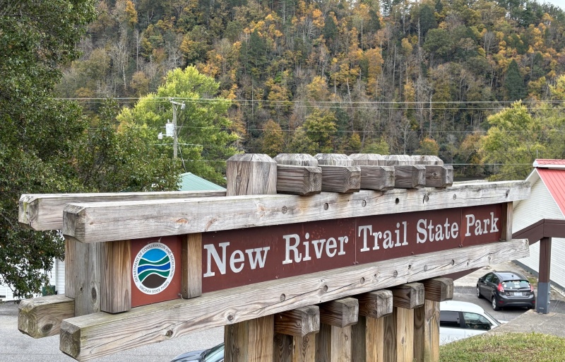 New River Trail State Park sign
