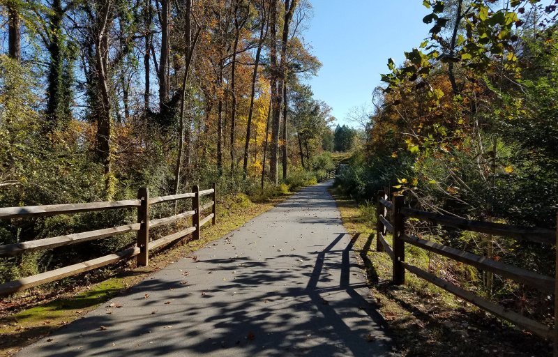 Catawba River Trail in Fall 