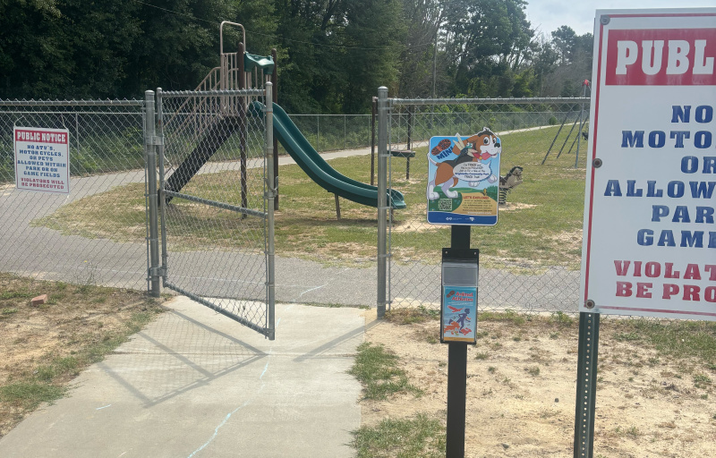 TRACK Trail Sign at Brightsville