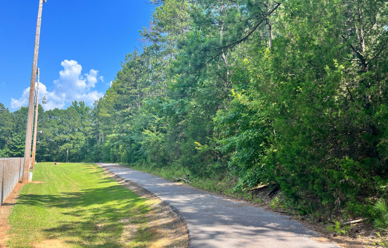Paved trail around ball fields