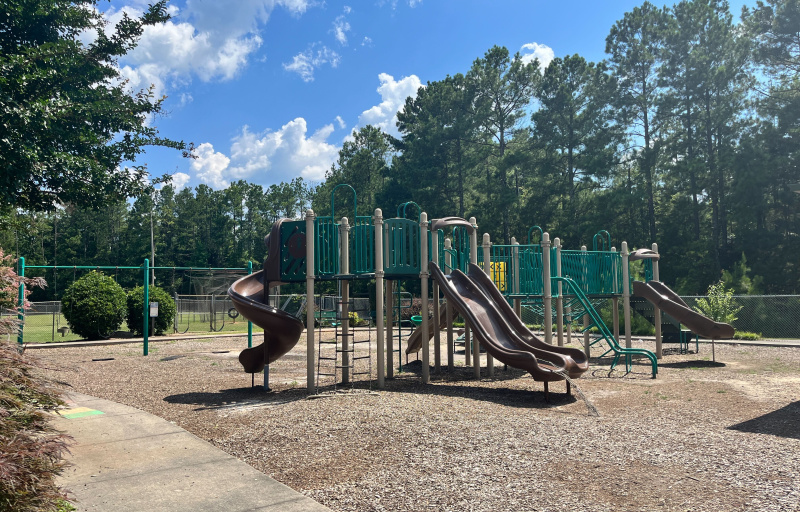 Sidewalk along playground