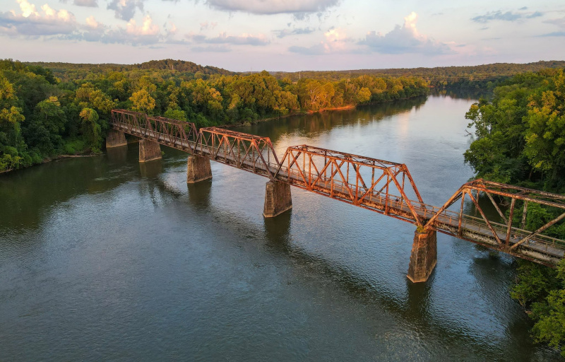 Bridge over Broad River - Trestle Style