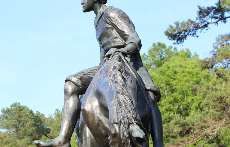 Boy of the Waxhaw Statue