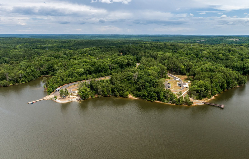 Ariel view of Springs Park Boat Ramp