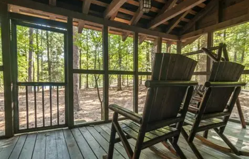 Rockers at cabin