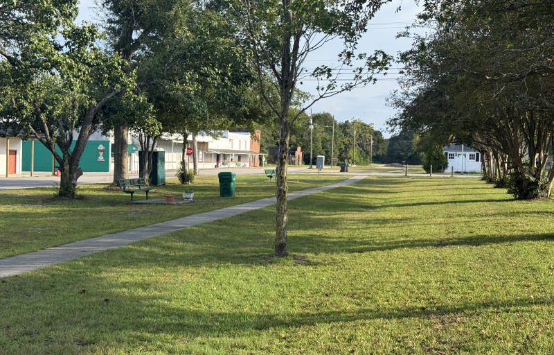 Trail through town