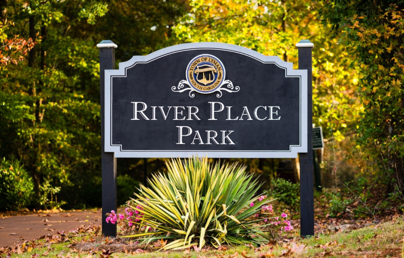 River Place Park sign