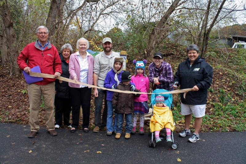 Heritage Trail Greenway TRACK Trail ribbon cutting