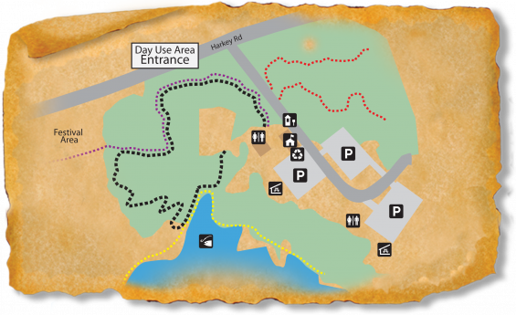 Map of Cane Creek Park TRACK Trail