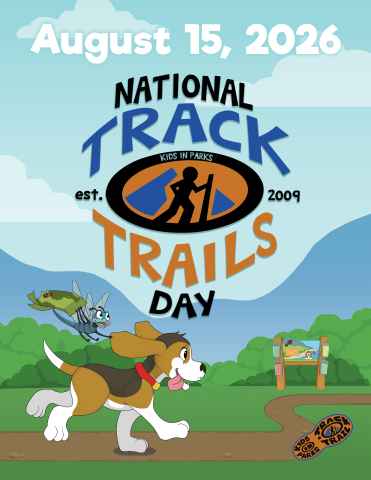 A poster with information about the National TRACK Trails Day event