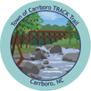 Collectible sticker for Town of Carrboro