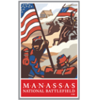 Collectible sticker for Manassas National Battlefield