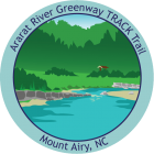 Mount Airy Ararat River TRACK Trail sticker