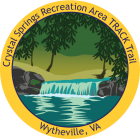 Collectible sticker for Crystal Springs Recreation Area TRACK Trail