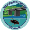 Collectible sticker for Oconaluftee River