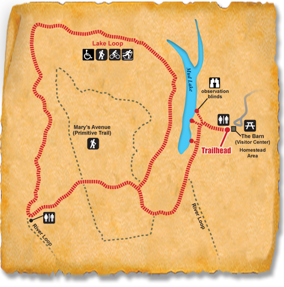 Map of TRACK Trail at Adams Homestead and Nature Preserve