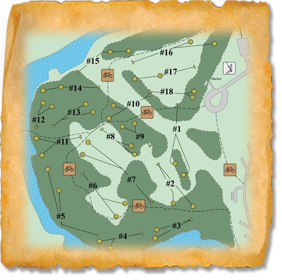 Big Sioux Recreation Area Nature Trail Disc Golf Course map