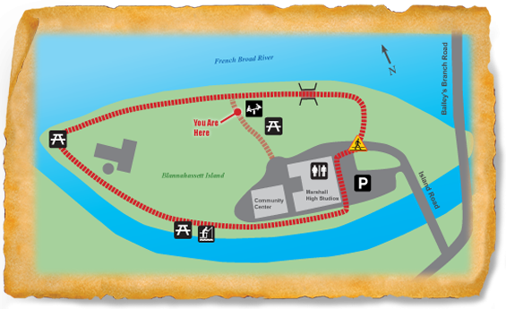 Map of TRACK Trail at Town of Marshall