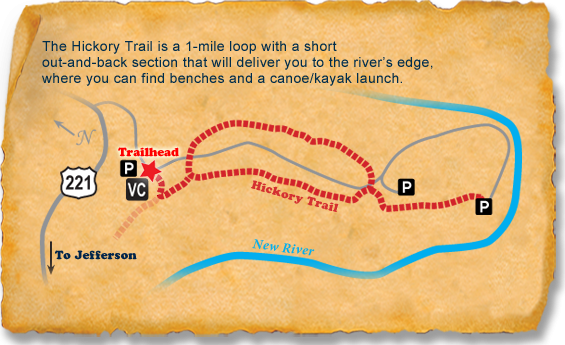 New River State Park TRACK Trail map