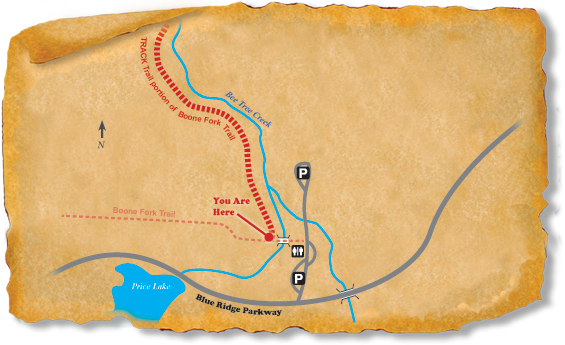 Map of TRACK Trail at Price Memorial Park Picnic Area