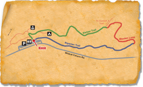 Map of TRACK Trail at Louis A. Stelzer County Park