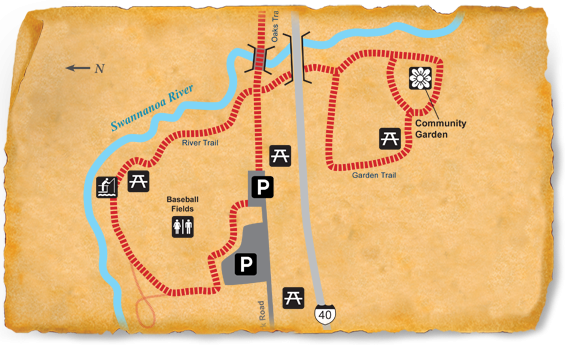 Map of TRACK Trail at Black Mountain Veterans Park