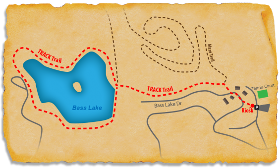 Map of TRACK Trail at Chetola Resort Bass Lake