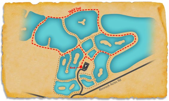 Map of TRACK Trail at Crooked River Wetlands