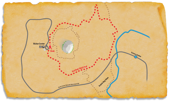 TRACK Trail Map at Devils Tower National Monument