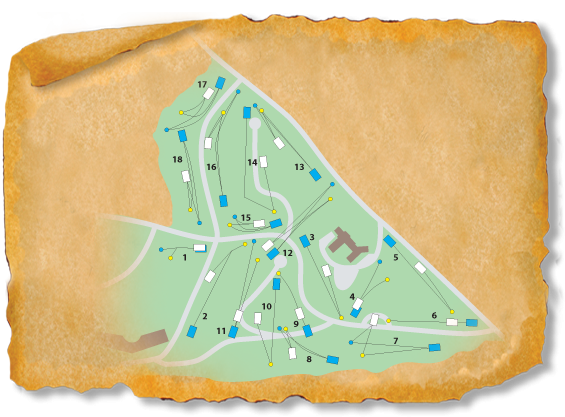 Map of Fontana Disc Golf Course