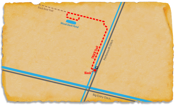 Map of TRACK Trail at Great Dismal Swamp NWR