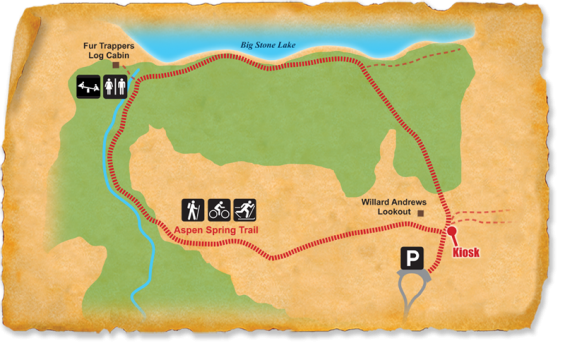 Map of TRACK Trail at Hartford Beach State Park