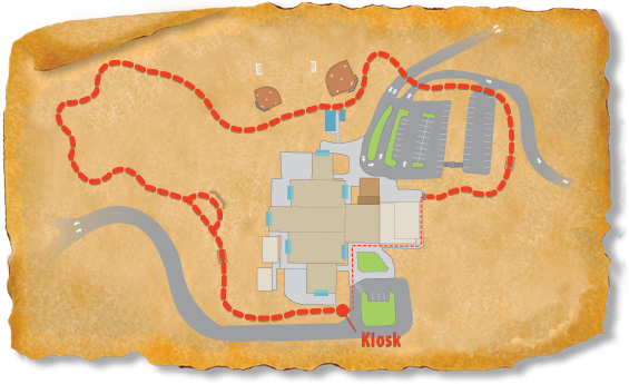 Trail map for Haw Creek Elementary