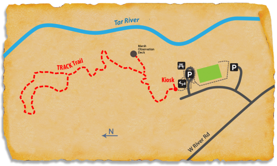 Map of TRACK Trail at Joyner Park