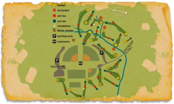 Map of Barnet Park Course